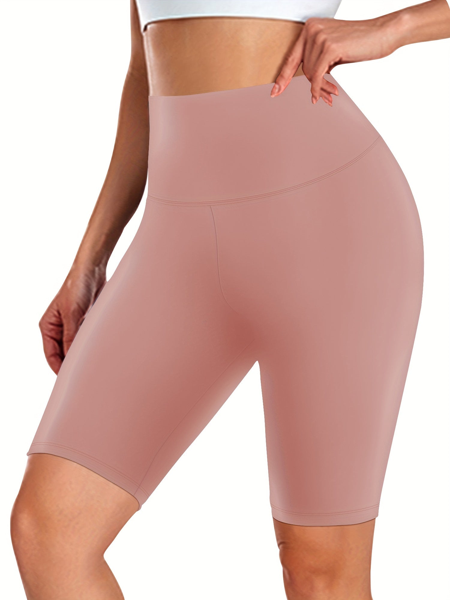 Women's High Stretch Yoga Shorts - Slim Fit and Comfortable