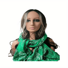 Vintage Paisley Print Scarf Tassel Shawl Hijab Head Wrap