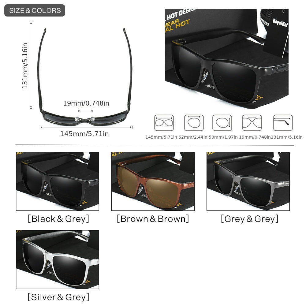 RoyalHot Sport Driving Oval Polarized UV400 Sunglasses