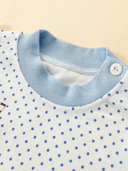 Kids' Bear Print Polka Dot Pajamas