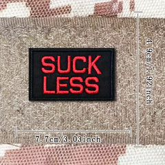 Suckless Embroidered Morale Patches w/ Hook and Loop for Gear