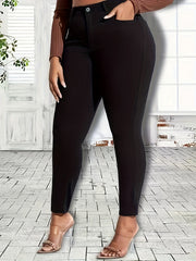 High Rise High Stretch Skinny Jeans for Plus Size Women