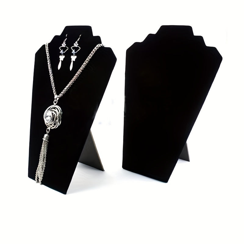 Velvet Jewelry Display Rack Necklace Pendant Earring Ring Display Board