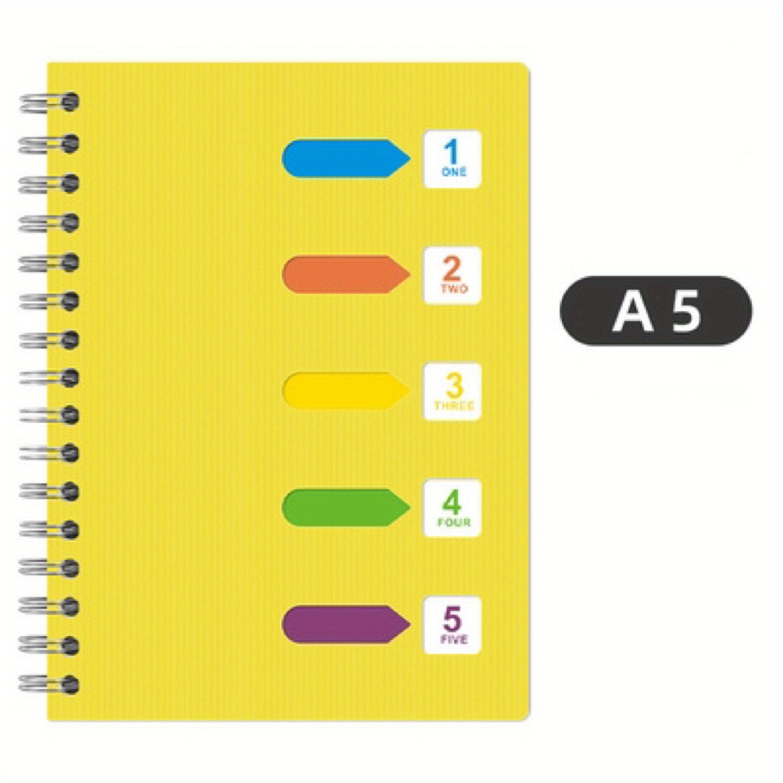 Cmdex Coil Notebook Spiral Thickened PP Office Classification
