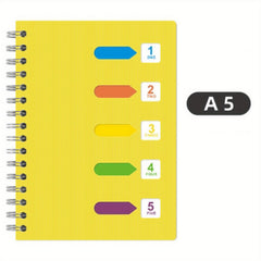 Cmdex Coil Notebook Spiral Thickened PP Office Classification