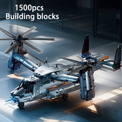 1500pcs Aircraft Airplane Building Block Set Toy Models Collectible