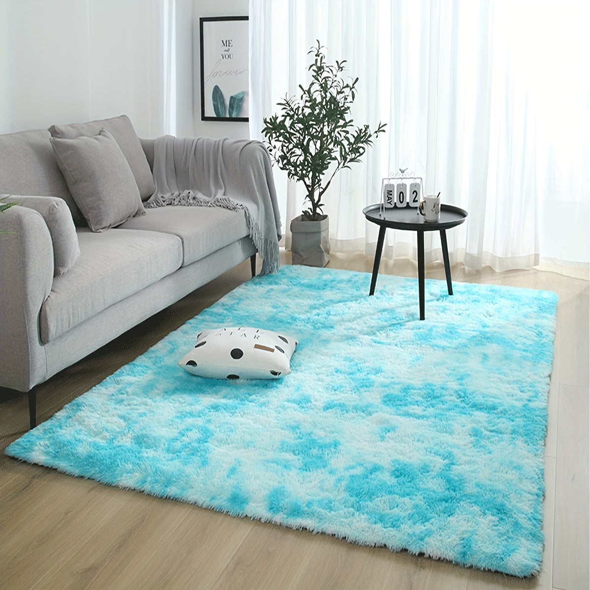 Soft Plush Rug Modern Living Room Decor
