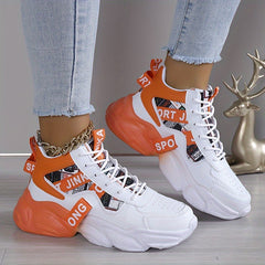 Stylish High Top Basketball Shoes Lightweight Non-slip Sport Shoes