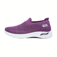 Women's Knitted Sock Sneakers Breathable Slip On Loafer Shoes
