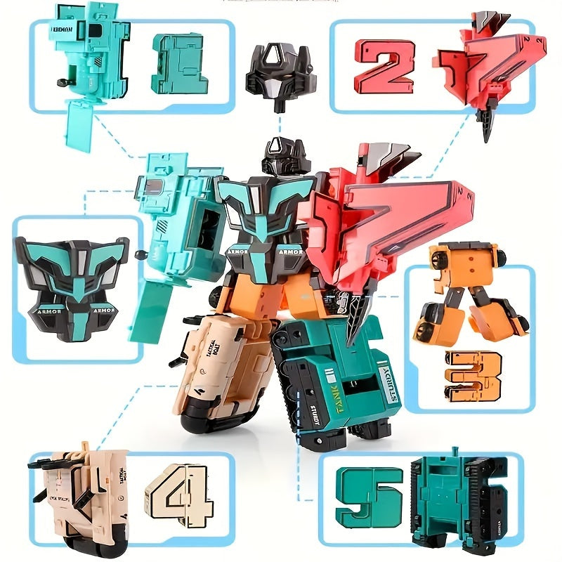 Robot Model Kit for Kids, Vehicle Shape DIY Building Set