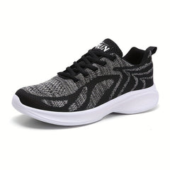 Men's Knit Running Shoes Breathable Soft Sole Sneakers