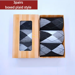 3 Pairs Men's Quarter Solid Dress Socks