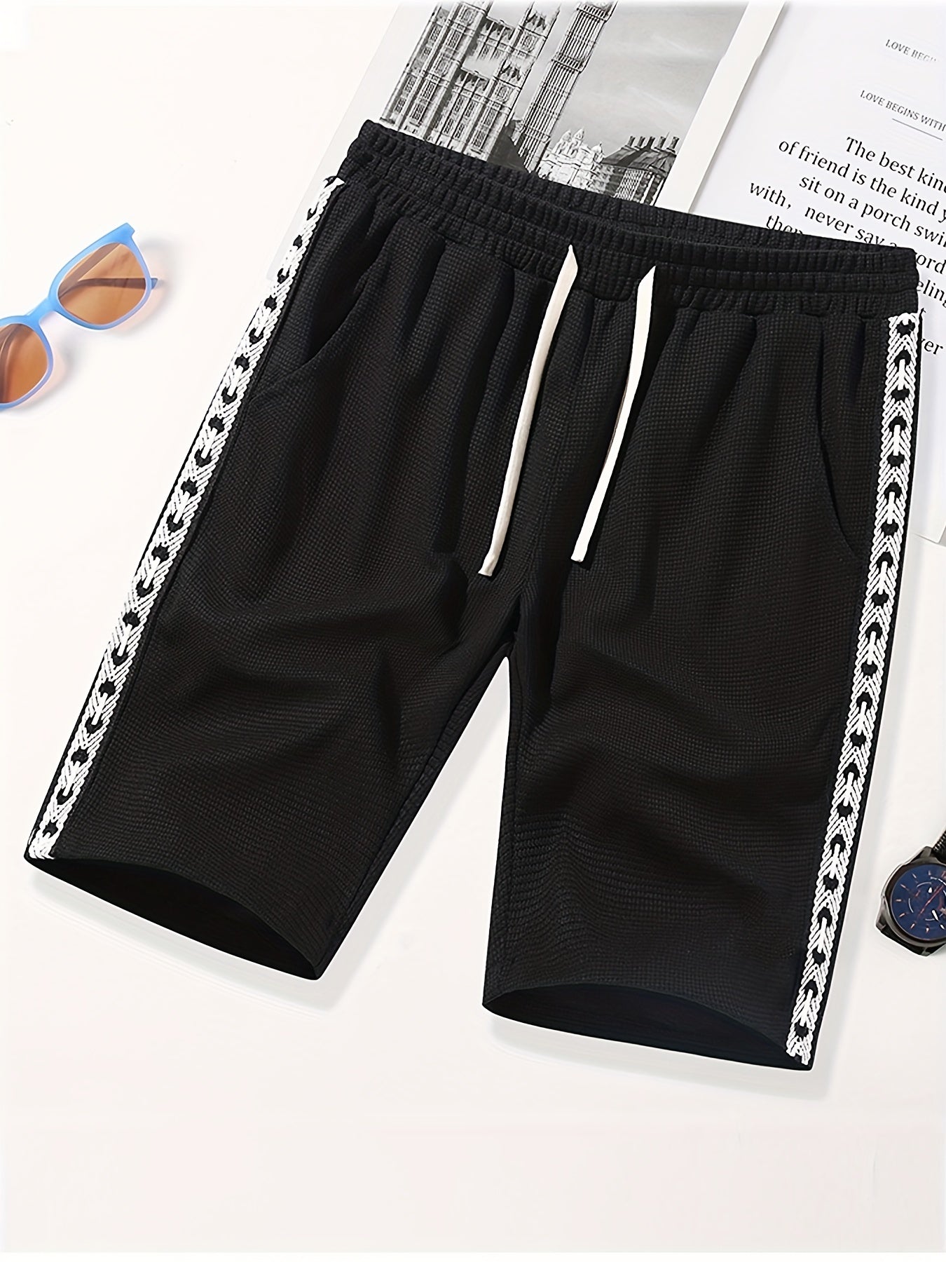 Men's Breathable Basketball Shorts with Side Pockets