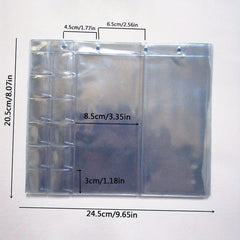 5pcs Paper Money Coin Collection Book Transparent Pvc