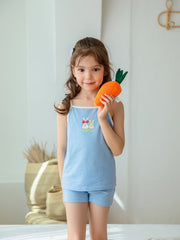 Cami Top & Shorts Set Loungewear Sleepwear For Toddler Baby Girls