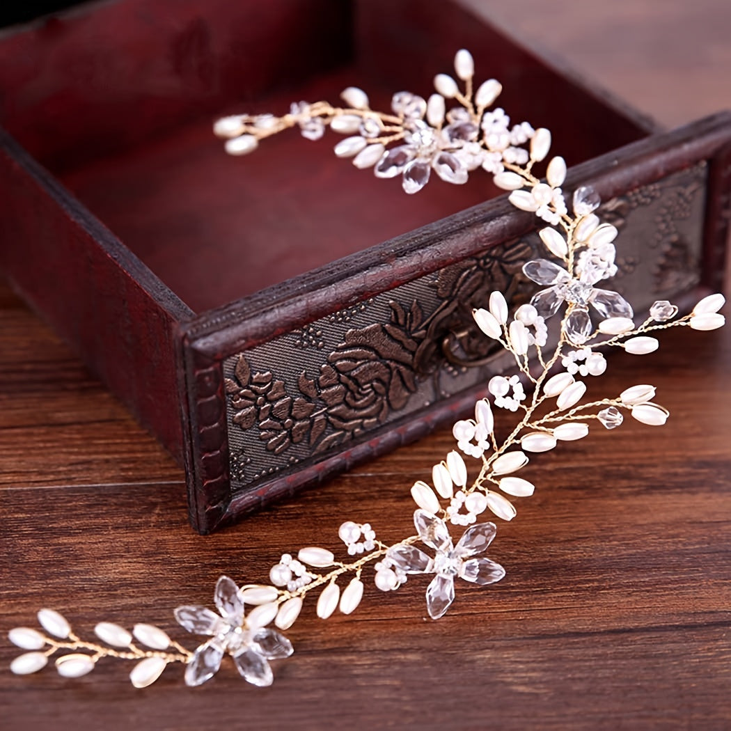 Baroque Wedding Hair Comb Golden Leaf Bridal Hair Piece
