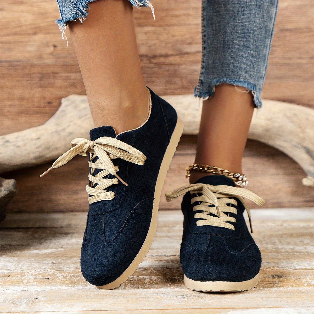 Comfortable Lace Up Outdoor Sneakers Women's Shoes