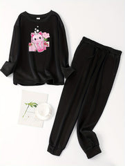 Rabbit Cup Print Lounge Set