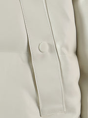 Men's Stand Collar PU Leather Jacket Coat