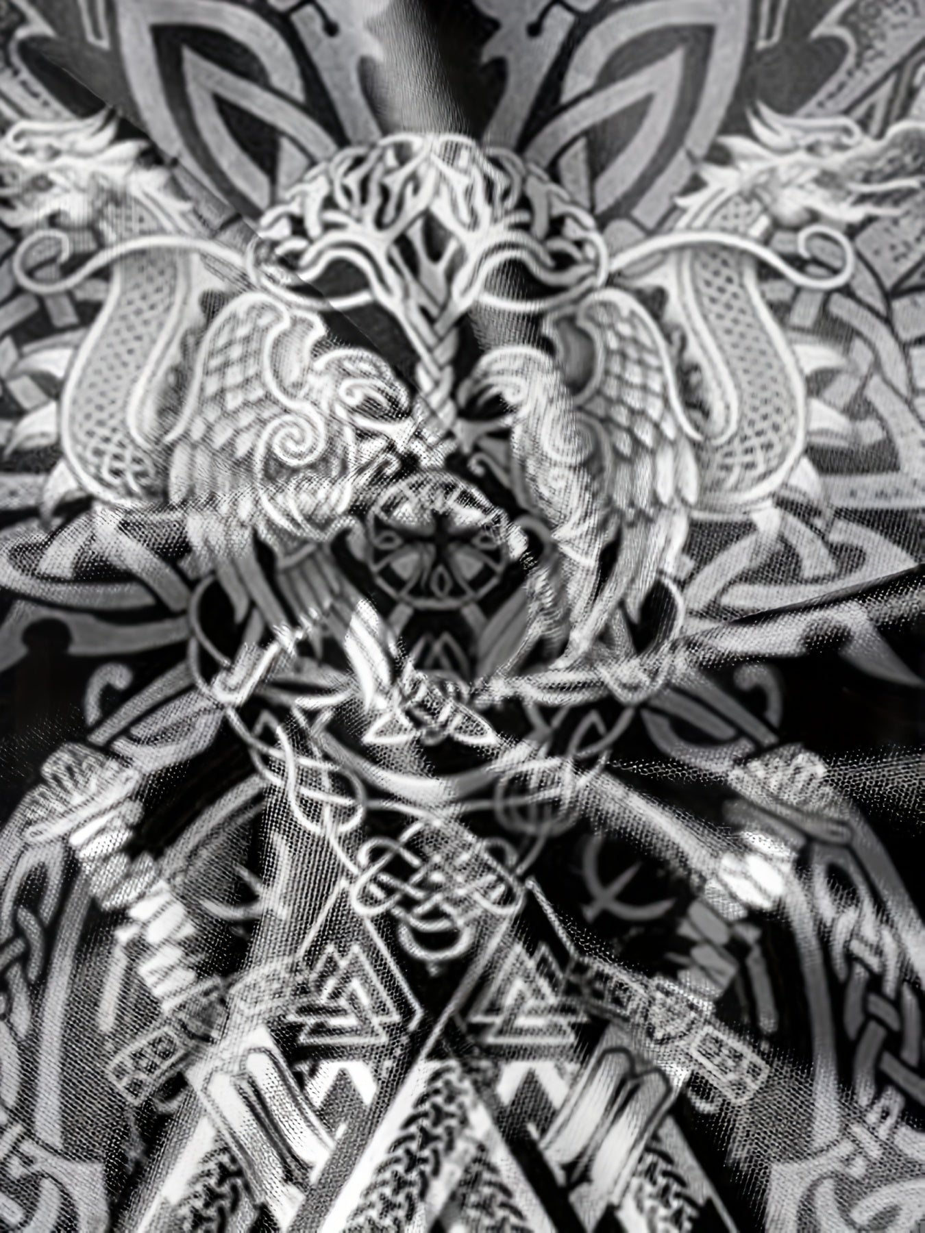 Viking Totem Graphic Tee for Men - Active & Stretchy Summer T-Shirt