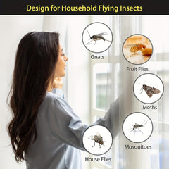 50pcs Indoor Window Fly Traps Sticky Strips Fly Catcher Clear Windows Trap