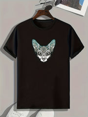 Dog Print Men's Graphic T shirt Casual Comfy Tees For Summer Mens Clothing
