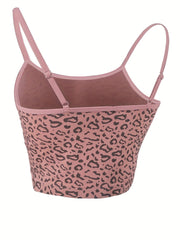 Sexy Leopard Print Cami Crop Top