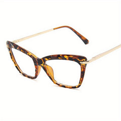 Vintage Cat Eye Thin Metal Temple Anti Bule Eyewear