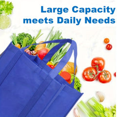 8pcs Non-woven Tote Bags Reusable Large Shopping Bags - DIY Printing Handbag