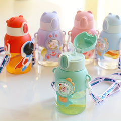 Fun Cartoon Straw Cup for Summer Outings