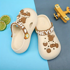 Cartoon Clog with Charms Slip-On Sandal for Kids