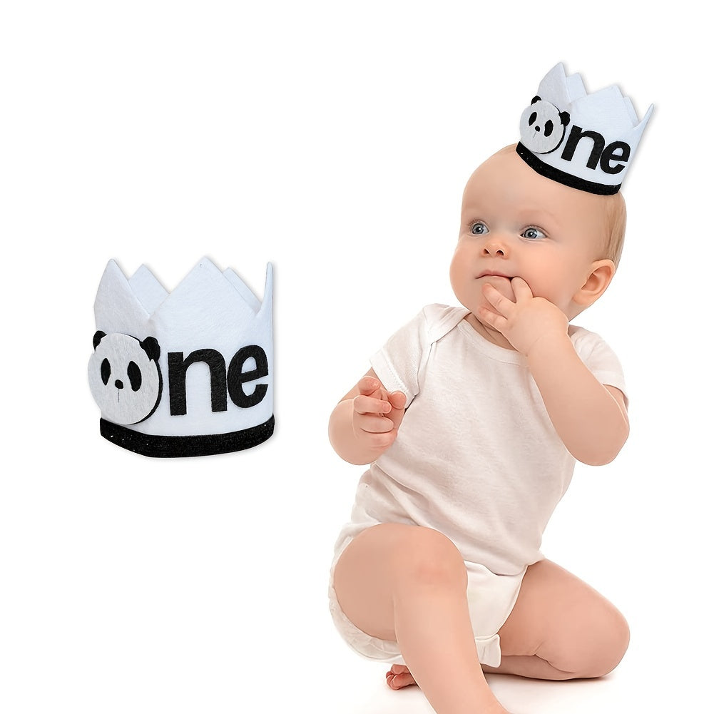 Panda 1st Birthday Crown Party Supplies For Photo Props