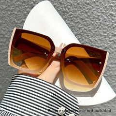 Large Square Sunglasses UV400 Sun Shades Party Beach Travel