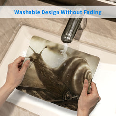 Snail Pattern Square Mouse Pad for Laptops Desktops