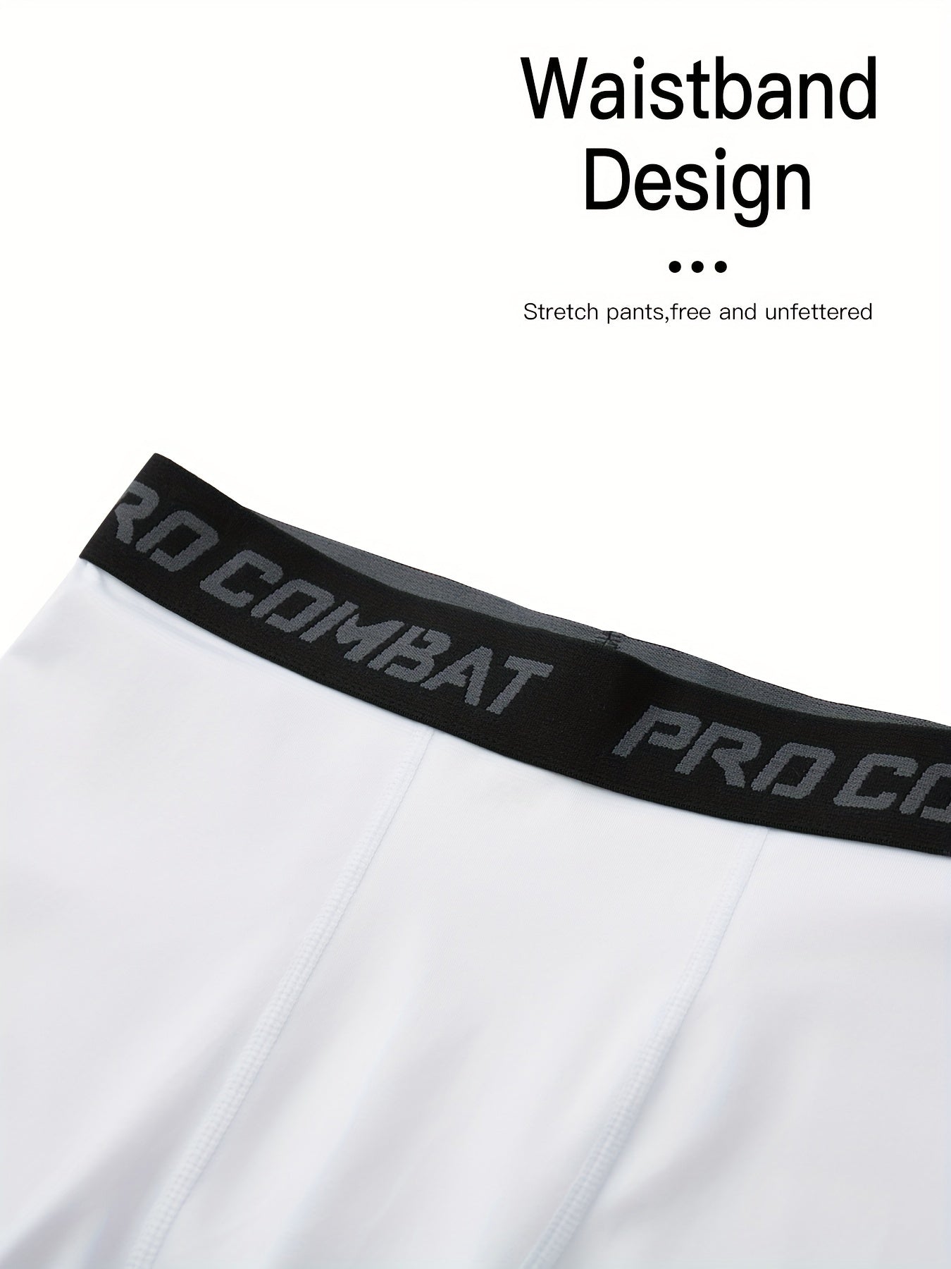 Men's 4pcs Solid Compression Leggings for Outdoor Running
