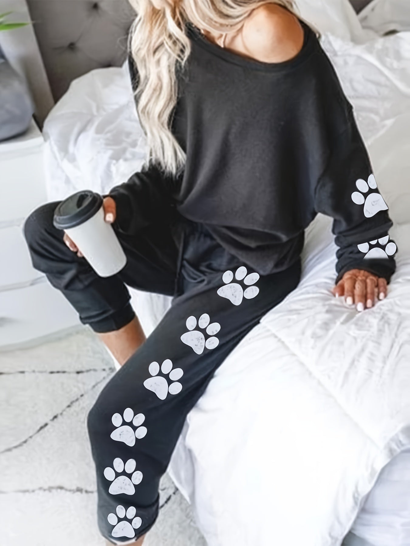 Paw Print Top & Pants Set