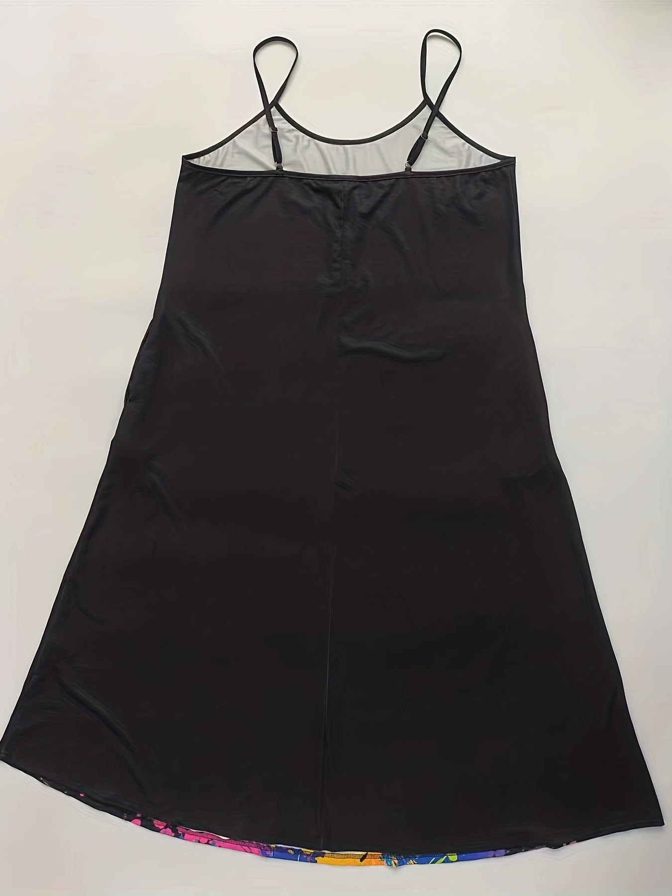 Casual Summer Dress Women's Plus Lip & Splash Print Maxi Cami Dress