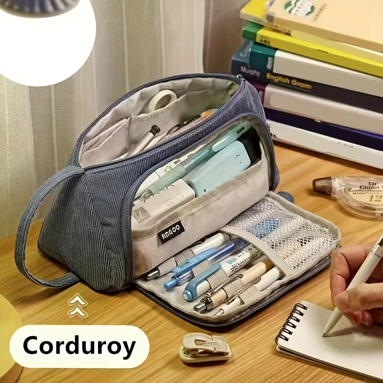 Canvas Pencil Bag for Middle School Students