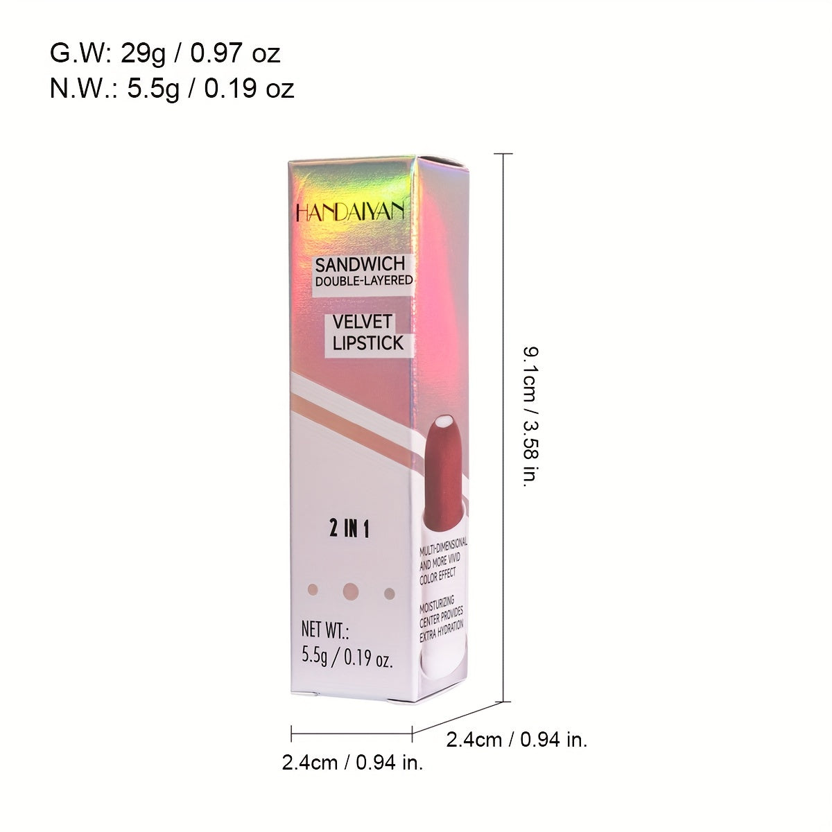 Sandwich Lipstick Matte Moisturizing Nourishing 8 Colors Lip Balm