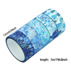 10pcs Winter Collection Washi Tape Set Snowflake Decorative Tape