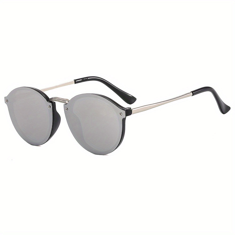 Men's Large Frame Metal Sunglasses UV Protection