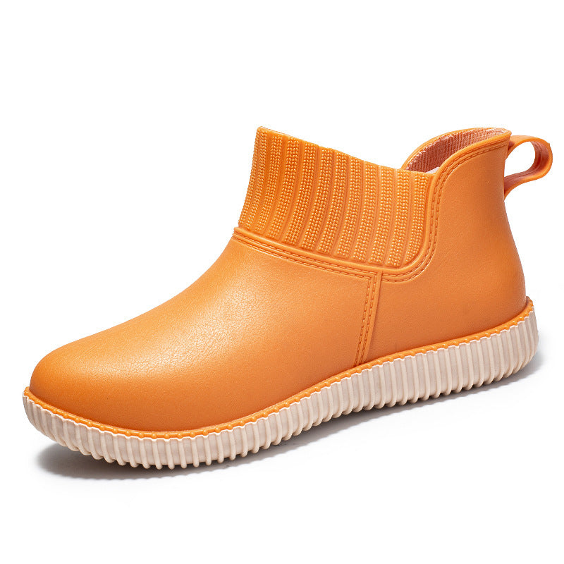Women's Waterproof Ankle Rain Boots Non Slip Outdoor Footwear