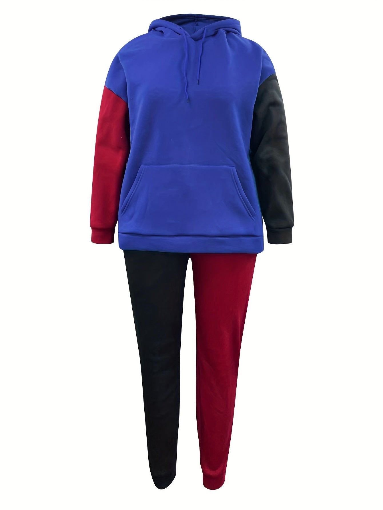 Colorblock Hoodie & Joggers Set