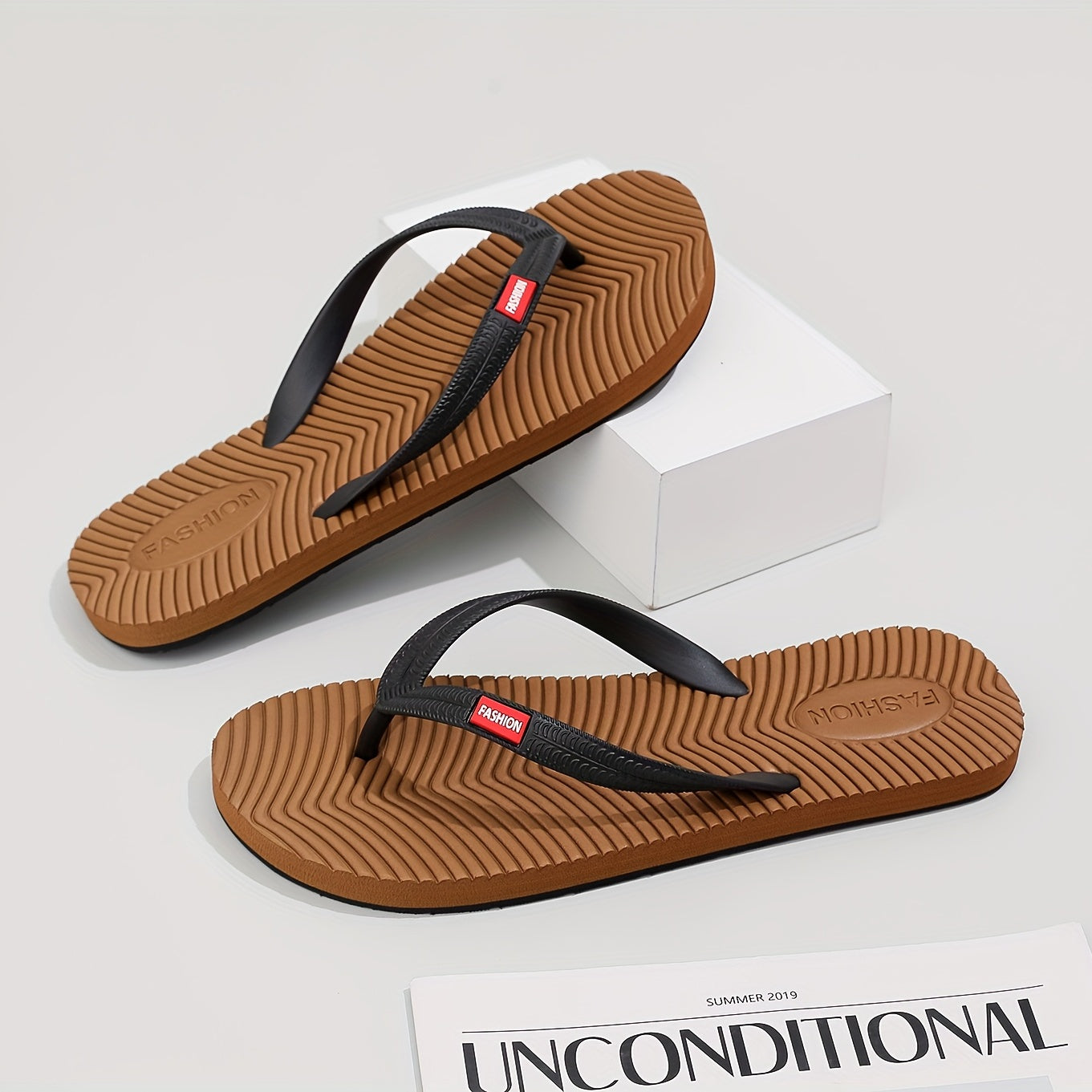 Men's Thong Sandals Non Slip Flip flops Shoes Toe Post Slides Sandals