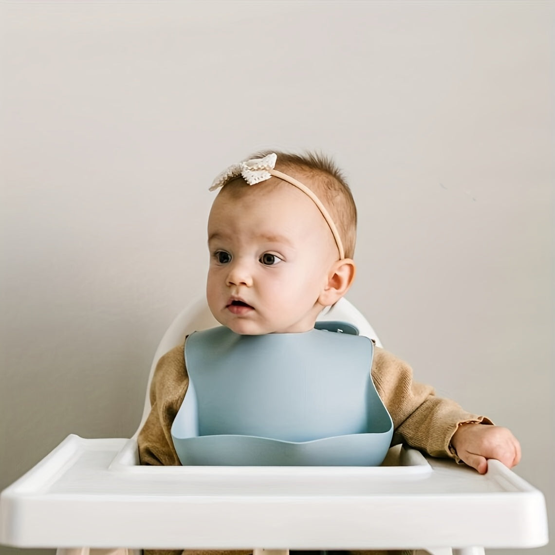 Waterproof Silicone Baby Bib BPA Free Toddler Feeding Bib