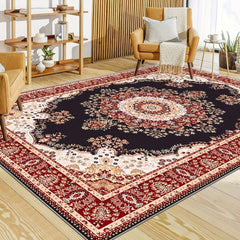 Large Vintage Persian Area Rug Non slip TPR Backing for Living Room Bedroom