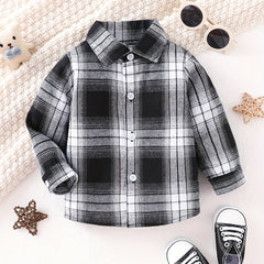 Plaid Button Down Shirt for Toddler Boys