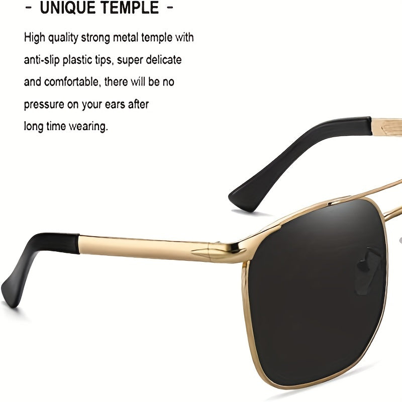 Men's Square Frame Sunglasses - UV Protection Eyewear
