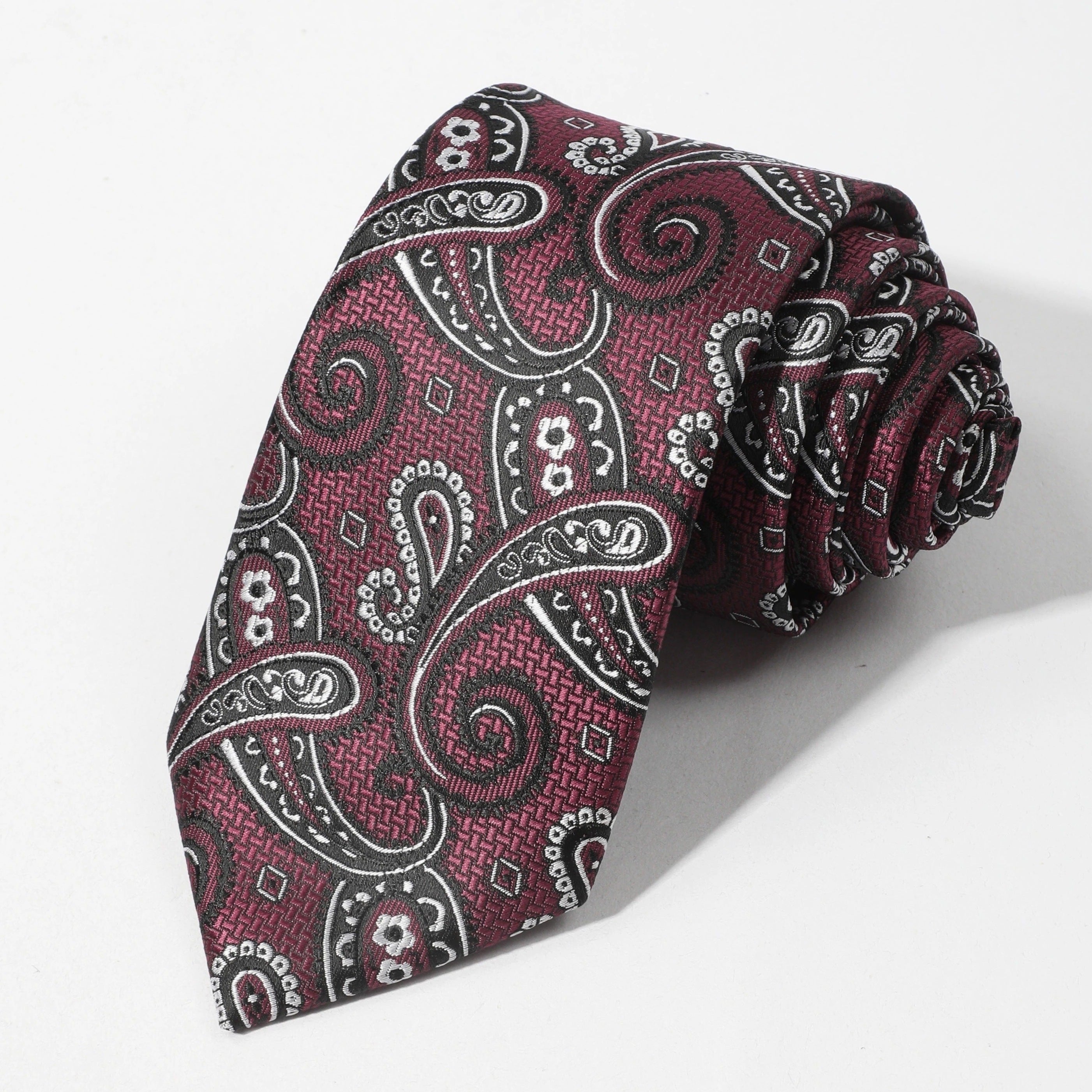 Men's Paisley Necktie Business Wedding Party Tie Great Gift