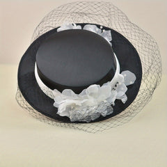 French Style Veil Wedding Hat Fascinator Hats Vintage Tea Party